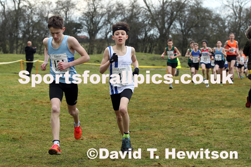 Boys under-13s Northern Cross Country Champs., Camp Hill Estate, Kirklington.  Photo: David T. Hewitson/Sports for All Pics